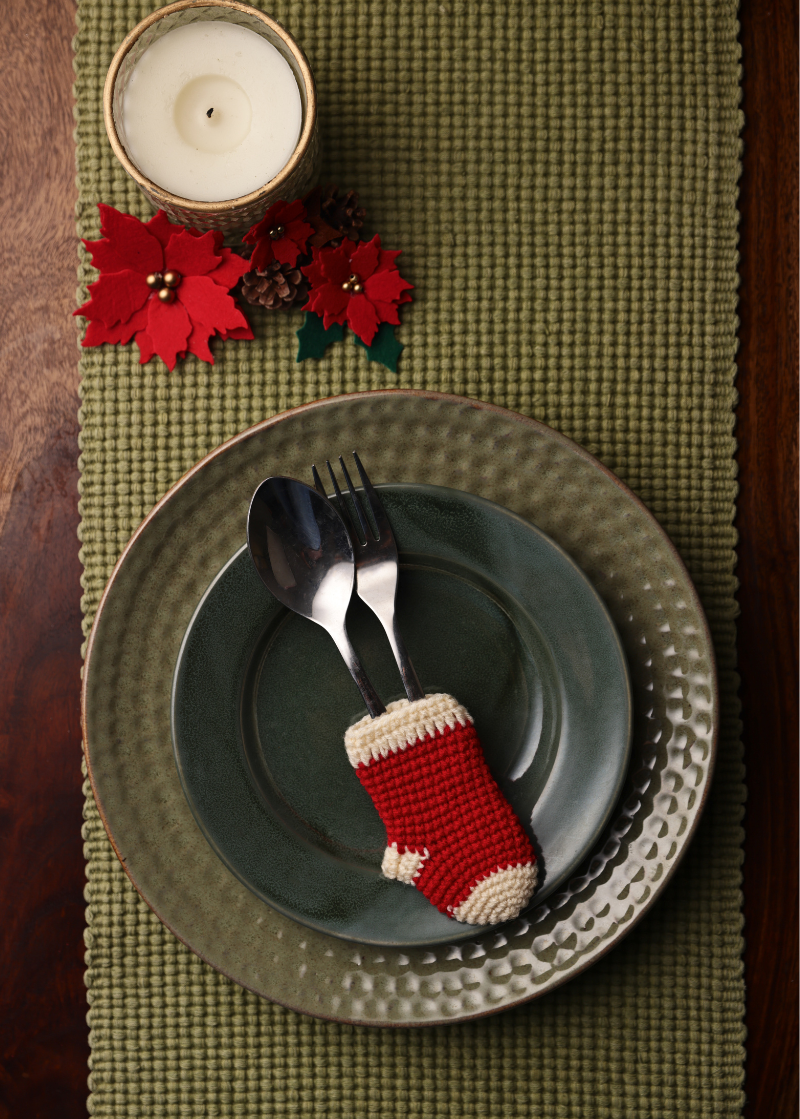 Christmas Cutlery Stocking Holder