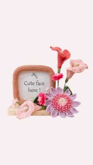Blush Flowers Frame